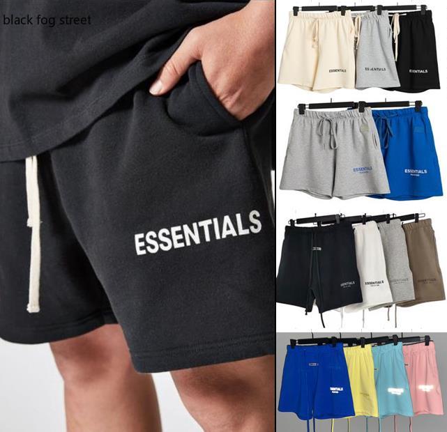 Summer Gym Hombre ESSENTIALS SHORTS hip hop brand fashion men and women designer clothes black grey casual sweatpants shorts