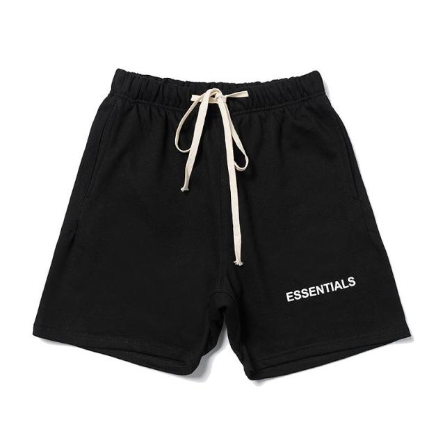 Summer Gym Hombre ESSENTIALS SHORTS hip hop brand fashion men and women designer clothes black grey casual sweatpants shorts