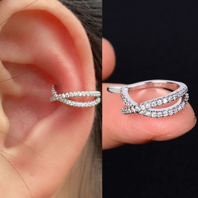 1Pc Helix Cartilage Conch Fake Without Piercing Cuff Earring Earcuff Wrap Rock Earring Cuff No Piercing Women Clip Adjustable