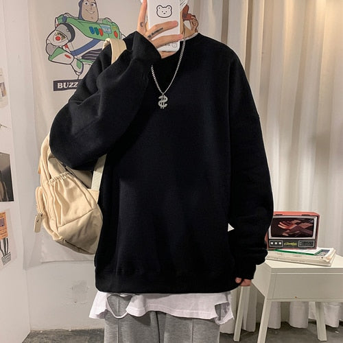 Harajuku Oversized Women Hoodies Casual Flame Print Sweatshirt Korean Style Autumn Long Sleeve Hooded Female Pullovers Tops