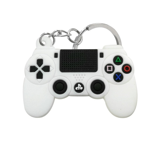 1PCS PVC Game Machine Keychain & Keyring Cute Gamepad Joystick Key Chain Keychains Bag Car Hanging