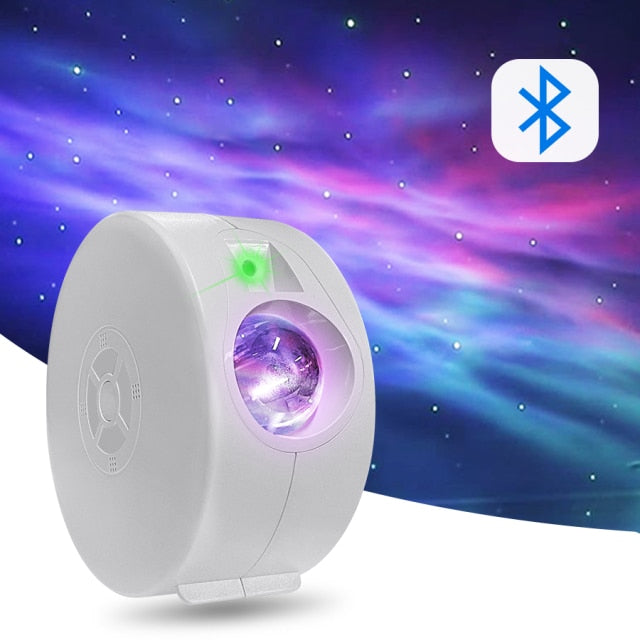 Starry Sky Projector Blueteeth Music Speaker LED Night Light Projector Galaxy Nebula Ocean Star Projector Moon Night Lamp