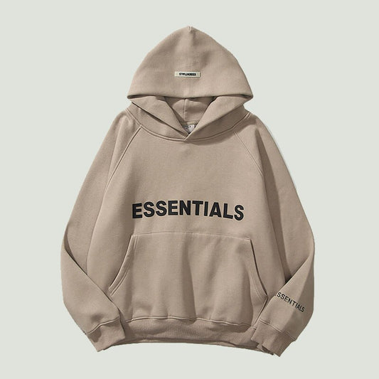 New Men's Essentials Hoodies Sweatshirts Reflective Letters Printing Fleece Oversized Hoodie Fashion Hip Hop Sweatshirt Couples