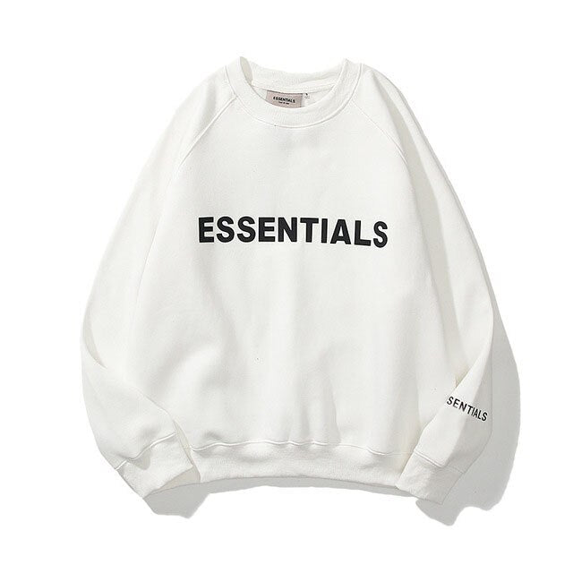 New Men's Essentials Hoodies Sweatshirts Reflective Letters Printing Fleece Oversized Hoodie Fashion Hip Hop Sweatshirt Couples