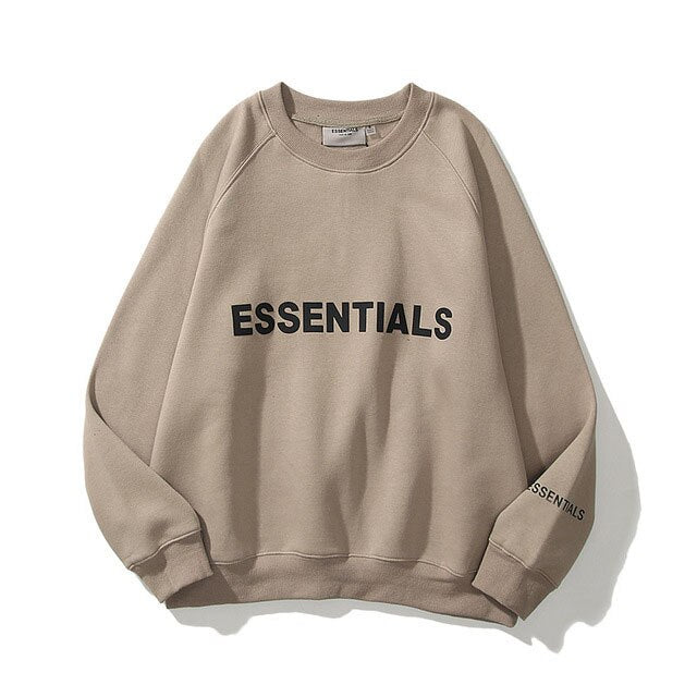 New Men's Essentials Hoodies Sweatshirts Reflective Letters Printing Fleece Oversized Hoodie Fashion Hip Hop Sweatshirt Couples