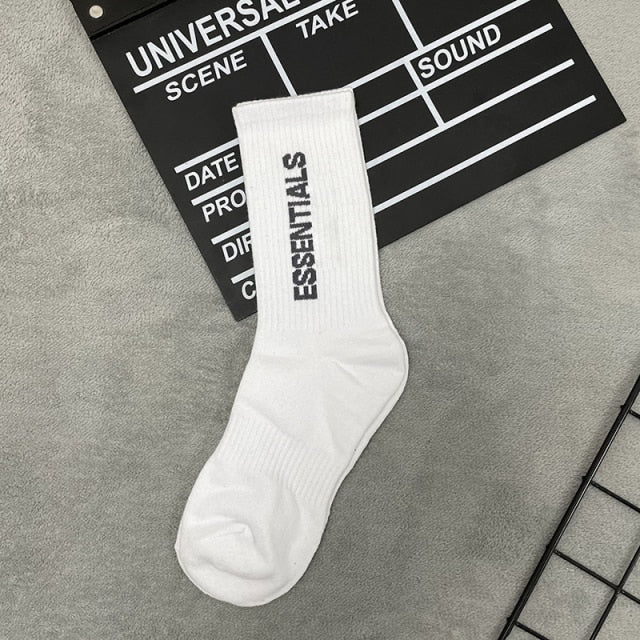 Unisex Essentials Socks Four Seasons General Fashion Essentials Sports Socks Breathable Antibacterial Sweat Absorbing Socks