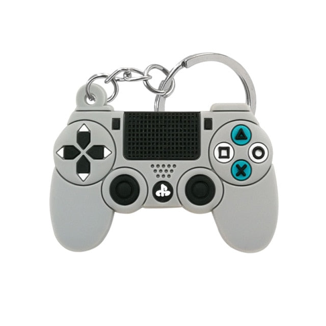 1PCS PVC Game Machine Keychain & Keyring Cute Gamepad Joystick Key Chain Keychains Bag Car Hanging