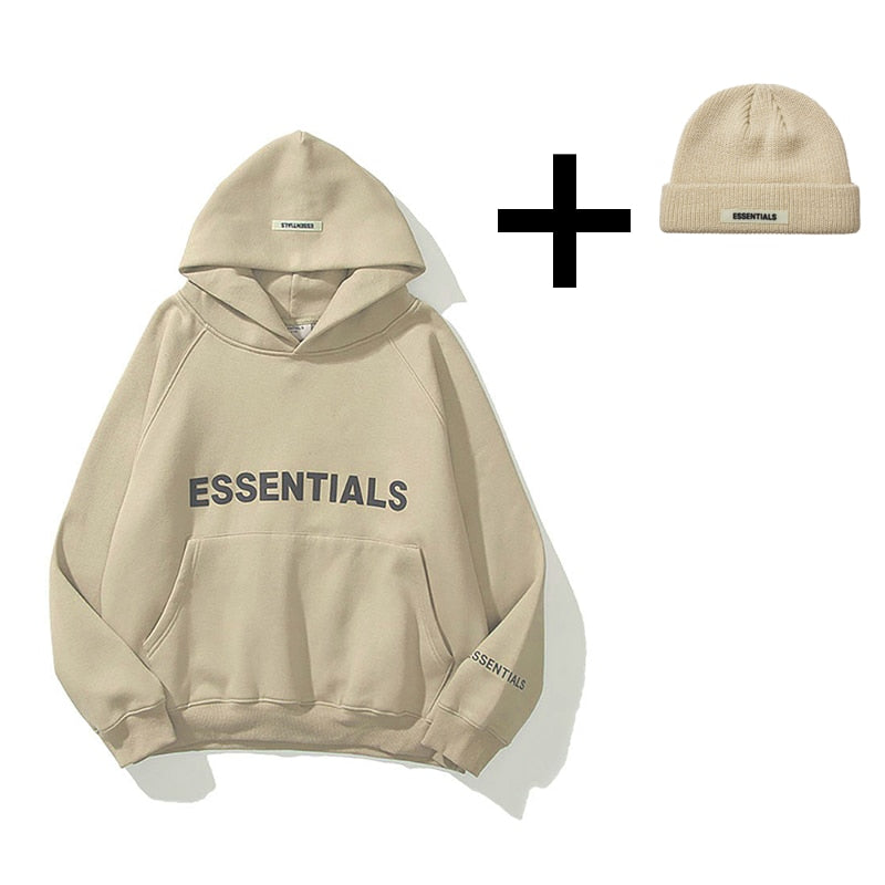 ESSENTIALS Hoodie Men Women oversize Best-quality essentials Sweatshirts kanye west hip hop streetwear cotton ESSENTIAL pullover