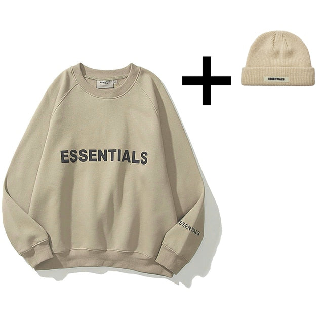 ESSENTIALS Hoodie Men Women oversize Best-quality essentials Sweatshirts kanye west hip hop streetwear cotton ESSENTIAL pullover