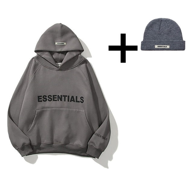 ESSENTIALS Hoodie Men Women oversize Best-quality essentials Sweatshirts kanye west hip hop streetwear cotton ESSENTIAL pullover