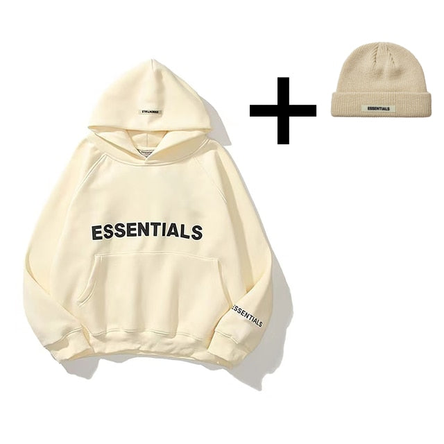 ESSENTIALS Hoodie Men Women oversize Best-quality essentials Sweatshirts kanye west hip hop streetwear cotton ESSENTIAL pullover