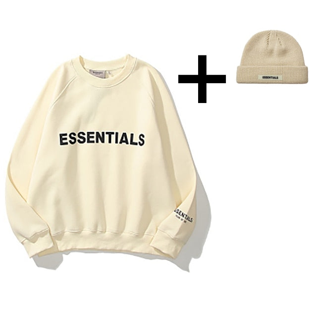 ESSENTIALS Hoodie Men Women oversize Best-quality essentials Sweatshirts kanye west hip hop streetwear cotton ESSENTIAL pullover